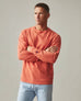 Men's Vintage Crew Long Sleeve Tee - Washed Habanero
